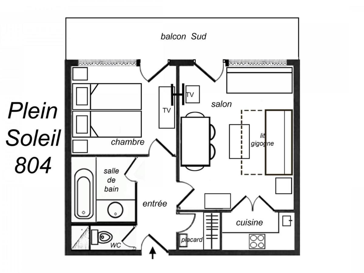 Appartement Ensoleille Avec Tv, Proche Pistes Et Commerces, Residence Plein Soleil, Les Allues - Fr-1-182-18 Méribel Kültér fotó